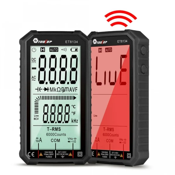 Ψηφιακό Πολύμετρο με Οθόνη LCD 3,5 Ψηφίων και Μέτρηση Τρανζίστορ