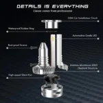 2 x Novsight Λαμπτήρες LED Φώτα Πορείας Αυτοκινήτου 12/24V H11 90W (2x45W) 12000LM 6500K IP68 A500 N26