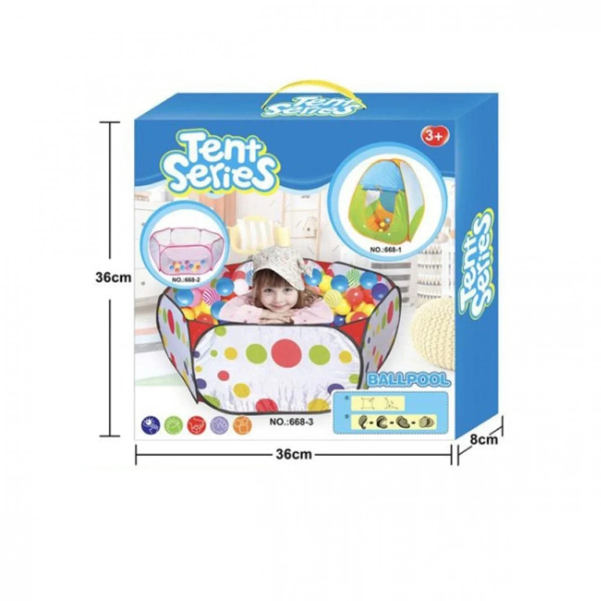 Εξάγωνο Αναδιπλούμενο Παιδικό Πάρκο Μπλέ