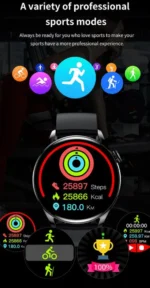 Ρολόι Αφής Keshuyu GT5 46mm Smartwatch με Παλμογράφο