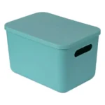 Κουτί Οργάνωσης 34.5x14.5x22.5 εκ με Λαβές για όλο το Σπίτι - Γκρι Διάφανο - Crystal Clear