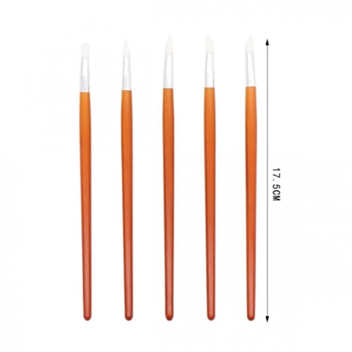 Πινέλα Σχεδίου Νυχιών Nail Art Σετ 5τεμ 17,5 cm
