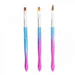 Πινέλα Σχεδίου Νυχιών Gel/Aκρυλικού Nail Art Σετ 3τεμ 15,5 cm