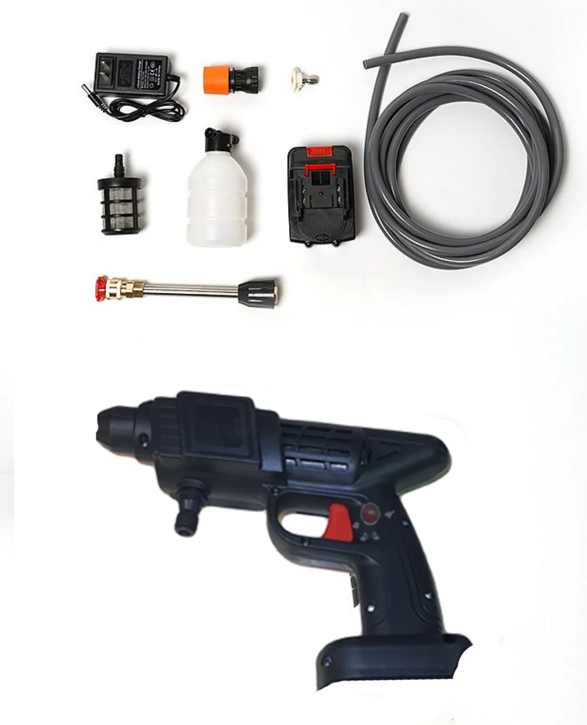 Επαναφορτιζόμενο 24V Πιστόλι Πλυσίματος - Πιεστικό νερού HL-18668-1