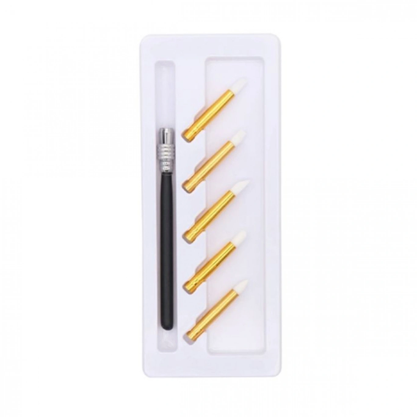 Πινέλα Σχεδίου Νυχιών Aκρυλικού Nail Art Mε Εναλλασόμενες Κεφαλές Σετ 5τεμ 26x11.5 cm Πινέλα Σχεδίου Νυχιών Aκρυλικού Nail Art Mε Εναλλασόμενες Κεφαλές Σετ 5τεμ 26x11.5 cm