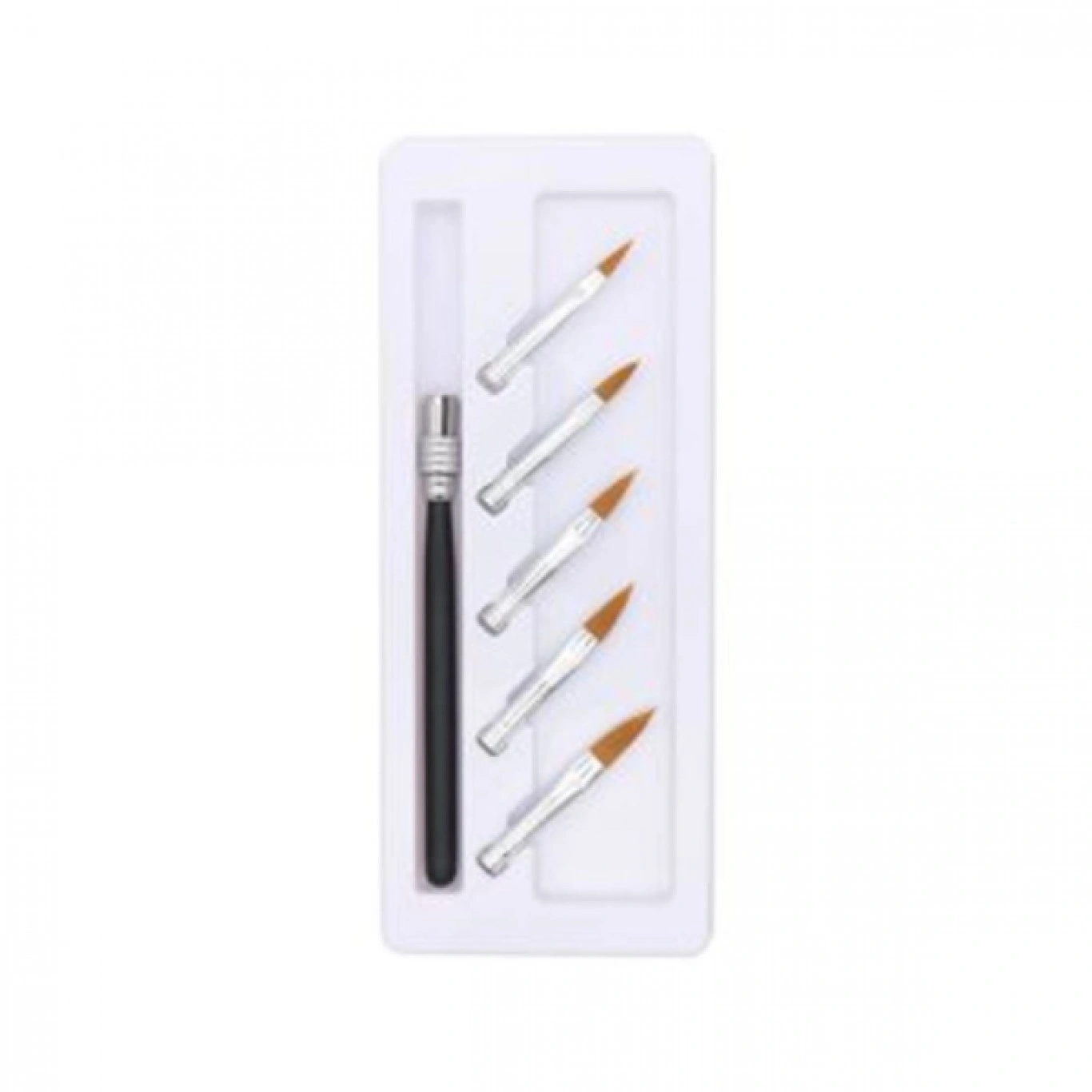 Πινέλα Σχεδίου Νυχιών Aκρυλικού Nail Art Mε Εναλλασόμενες Κεφαλές Σετ 5τεμ 26x11.2 cm Πινέλα Σχεδίου Νυχιών Aκρυλικού Nail Art Mε Εναλλασόμενες Κεφαλές Σετ 5τεμ 26x11.2 cm