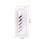 Πινέλα Σχεδίου Νυχιών 2 Όψεων Nail Art Mε 5 Εναλλασόμενες Κεφαλές Σιλικόνης 29,5x12.5 cm