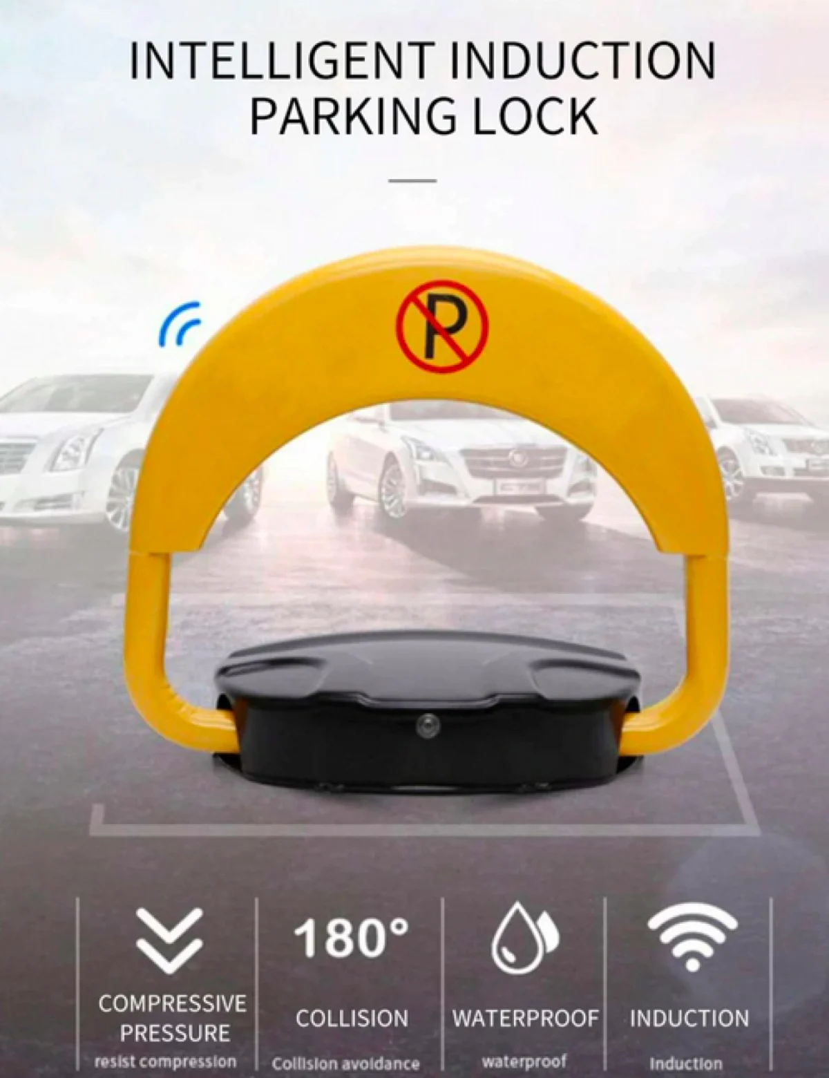 Ασύρματη Ηλεκτρική Μπάρα Parking - Τηλεχειριζόμενη ή Αυτόματη - Αδιάβροχο Σύστημα Κράτησης Θέσης Παρκαρίσματος με Αισθητήρα, Συναγερμό & Χειριστήριο