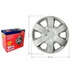 Σετ 4 Τεμάχια 13" Πλαστικά Τάσια Αυτοκινήτου Ασημί 30350