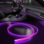 Διακοσμητική 3m Μωβ Ταινία Οπτικής Ίνας Εσωτερικός Φωτισμός Αυτοκινήτου 12V