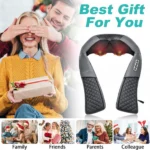 Συσκευή Μασάζ Shiatsu με Χειρολαβές για Αντιμετώπιση Πόνου σε Όλο το Σώμα με 16 Κεφαλες & Θερμότητα - Υπέρυθρη Ακτινοβολία