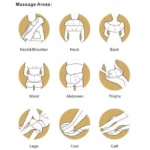 Συσκευή Μασάζ Shiatsu με Χειρολαβές για Αντιμετώπιση Πόνου σε Όλο το Σώμα με 16 Κεφαλες & Θερμότητα - Υπέρυθρη Ακτινοβολία