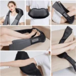 Συσκευή Μασάζ Shiatsu με Χειρολαβές για Αντιμετώπιση Πόνου σε Όλο το Σώμα με 16 Κεφαλες & Θερμότητα - Υπέρυθρη Ακτινοβολία