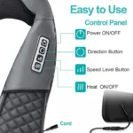 Συσκευή Μασάζ Shiatsu με Χειρολαβές για Αντιμετώπιση Πόνου σε Όλο το Σώμα με 16 Κεφαλες & Θερμότητα - Υπέρυθρη Ακτινοβολία