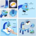 Προτζέκτορας Ζωγραφικής Εκπαιδευτικό Παιχνίδι Led Projector Art Drawing Table Projector 25x21x35 cm