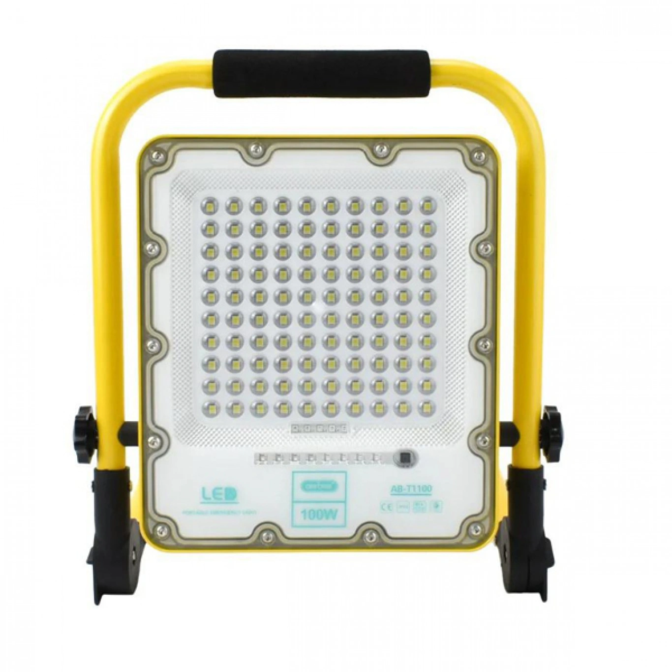 Φορητός Επαναφορτιζόμενος 100LED Προβολέας Ψυχρό Λευκό 100W IP66 AB-T1100 Φορητός Επαναφορτιζόμενος 100LED Προβολέας Ψυχρό Λευκό 100W IP66 AB-T1100