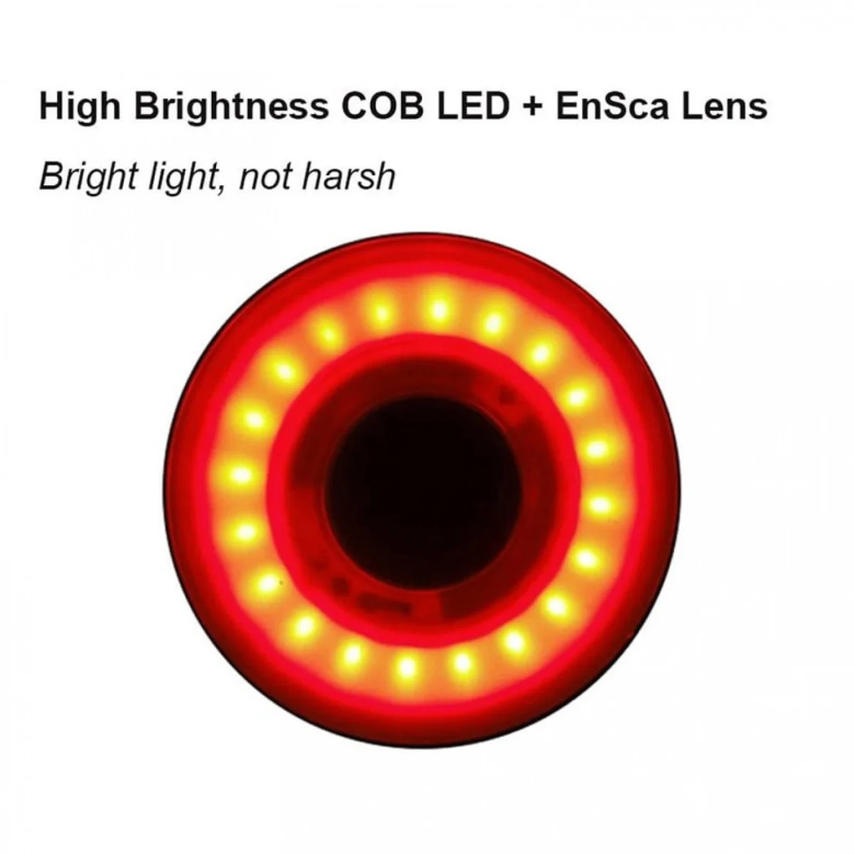 ENFITNIX LED Έξυπνο Επαναφορτιζόμενο Αδιάβροχο Οπίσθιο Φως Ποδηλάτου με Αισθητήρα Φρεναρίσματος & Αυτόματη Λειτουργία XLITE100