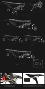 ENFITNIX LED Έξυπνο Επαναφορτιζόμενο Αδιάβροχο Οπίσθιο Φως Ποδηλάτου με Αισθητήρα Φρεναρίσματος & Αυτόματη Λειτουργία XLITE100