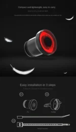 ENFITNIX LED Έξυπνο Επαναφορτιζόμενο Αδιάβροχο Οπίσθιο Φως Ποδηλάτου με Αισθητήρα Φρεναρίσματος & Αυτόματη Λειτουργία XLITE100