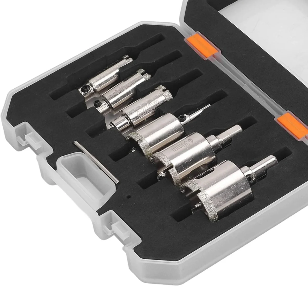 Σετ 6 Τεμαχίων Ποτηροτρύπανα Διαμαντιού 16mm-35mm για Γυαλί Κεραμικά και Πλακίδια