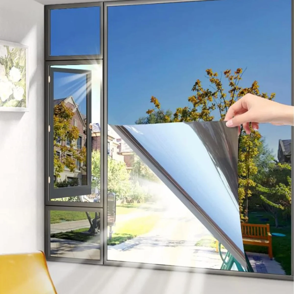 Αντηλιακή Μεμβράνη Κτιρίων & Αυτοκινήτου, Καθρέπτης , Φιλμ Ρολό 3.00x0.75m