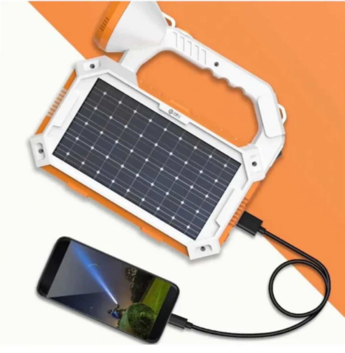 Φορητός Επαναφορτιζόμενος Ηλιακός Φακός LED AB-TA163