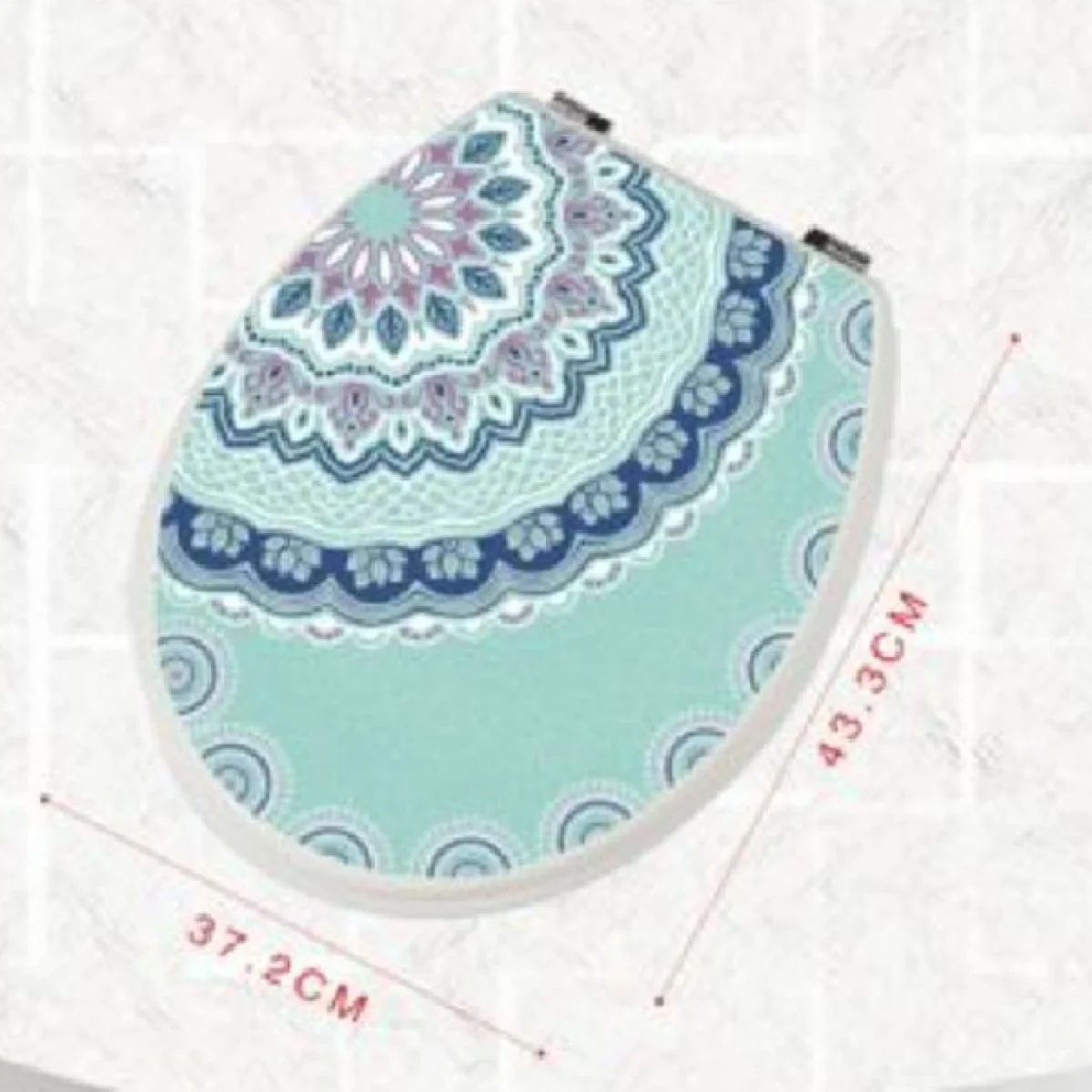 Καπάκι Τουαλέτας Πλαστικό "Print" 37,2x43,3 εκ