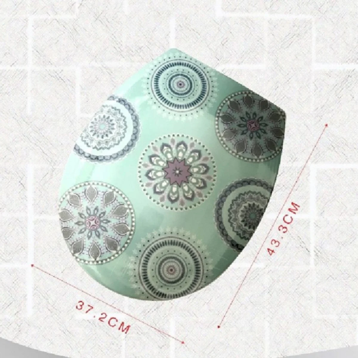 Καπάκι Τουαλέτας Πλαστικό "Print" 37,2x43,3 εκ