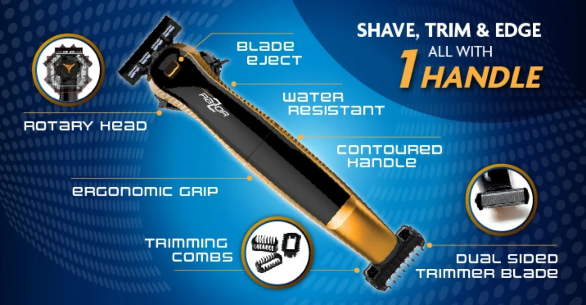 Freedom Razor - Επαναστατική Λαβή Ξυραφιού Και Κουρευτική Μηχανή 3 σε 1