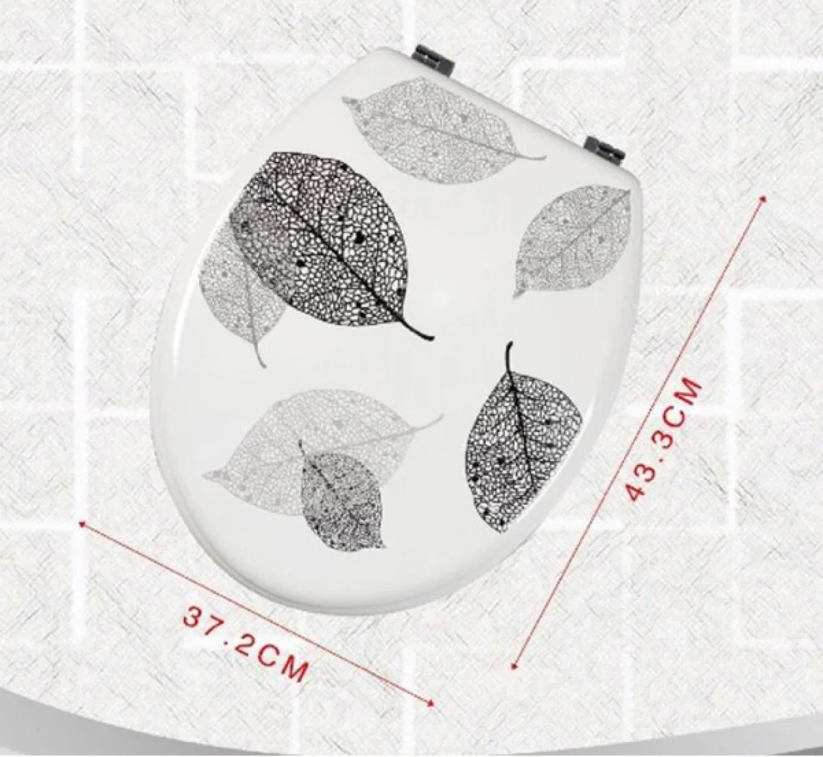 Καπάκι Τουαλέτας Πλαστικό "Leaves" 37,2x43,3 εκ