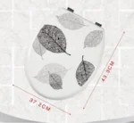 Καπάκι Τουαλέτας Πλαστικό "Leaves" 37,2x43,3 εκ