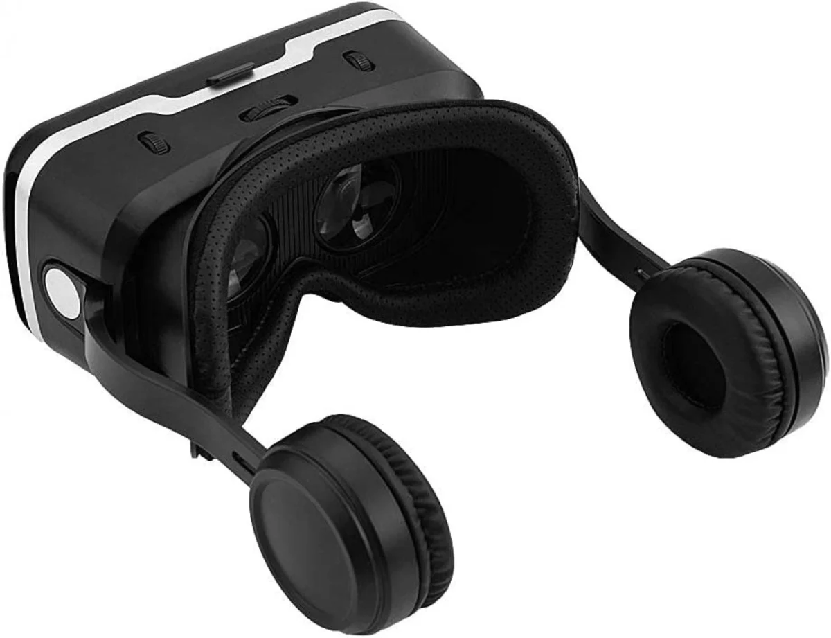Shinecon G04E VR Headset Γυαλιά Εικονικής Πραγματικότητας με Ενσωματωμένα Ακουστικά για Κινητά από 4″ έως 6″ Μαύρο