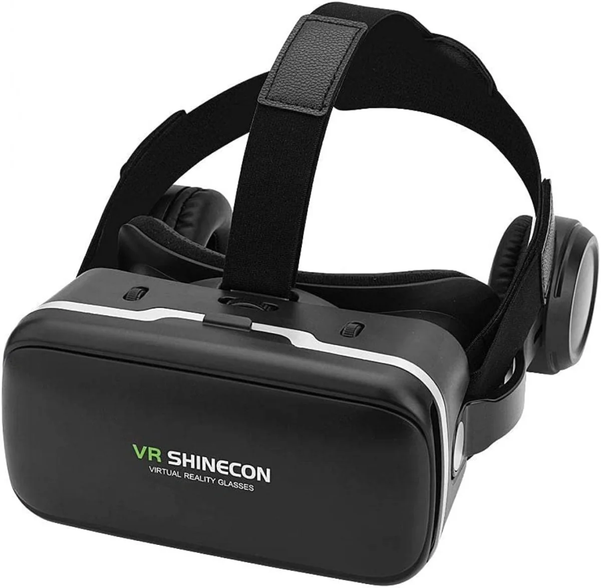 Shinecon G04E VR Headset Γυαλιά Εικονικής Πραγματικότητας με Ενσωματωμένα Ακουστικά για Κινητά από 4″ έως 6″ Μαύρο