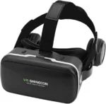 Shinecon G04E VR Headset Γυαλιά Εικονικής Πραγματικότητας με Ενσωματωμένα Ακουστικά για Κινητά από 4″ έως 6″ Μαύρο