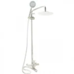 Μοντέρνα Inox Εύκαμπτη Μπαταρία Βρύση Νεροχύτη Κουζίνας Αναμεικτική με Σπιράλ - Ελατήριο Ντους Ανοξείδωτη & 2 Λειτουργίες Ψεκασμού