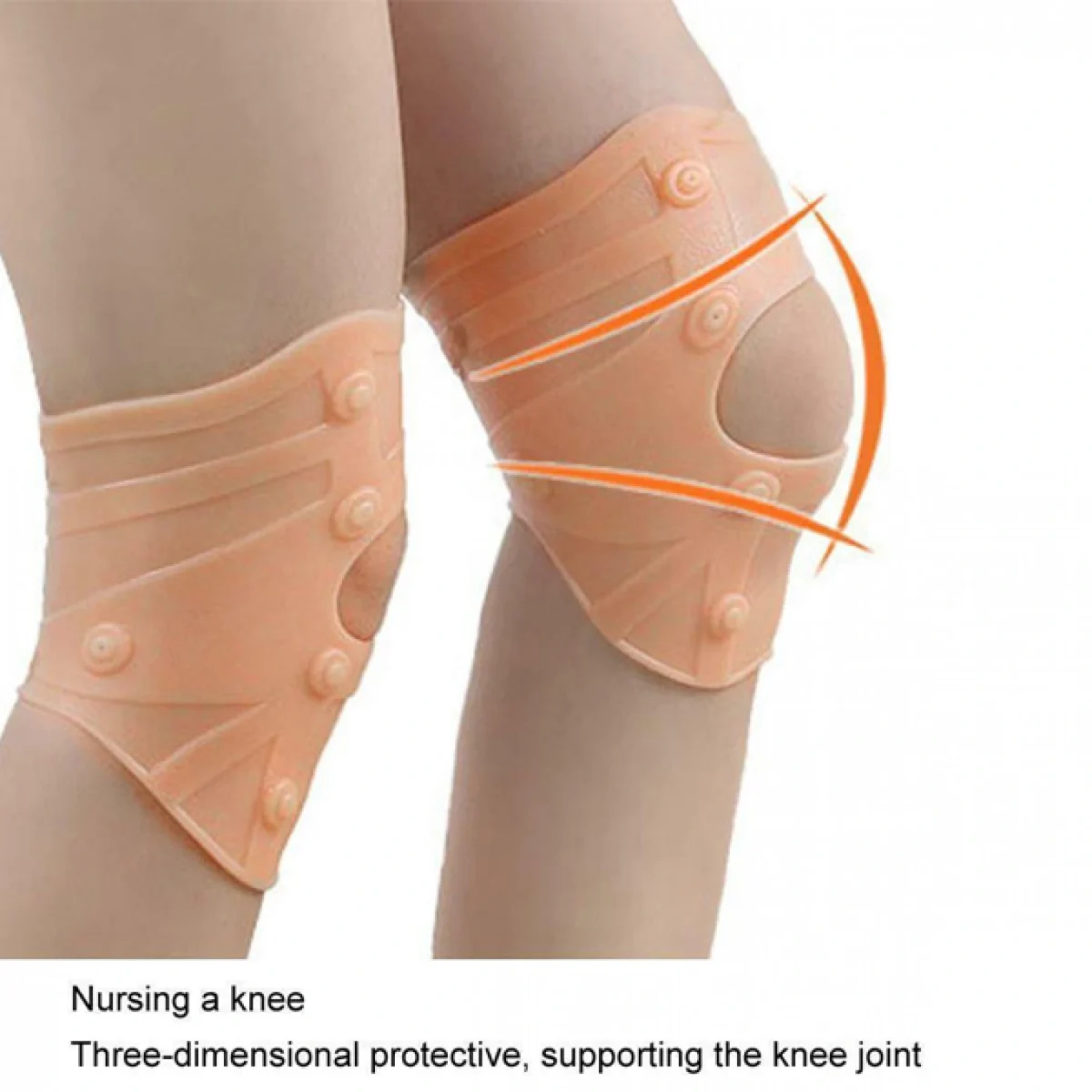 Ελαστική Μαγνητική Επιγονατίδα Σιλικόνης για Ανακούφιση & Υποστήριξη Γονάτου από Πόνο Ασθενειών 1τμχ. One Size