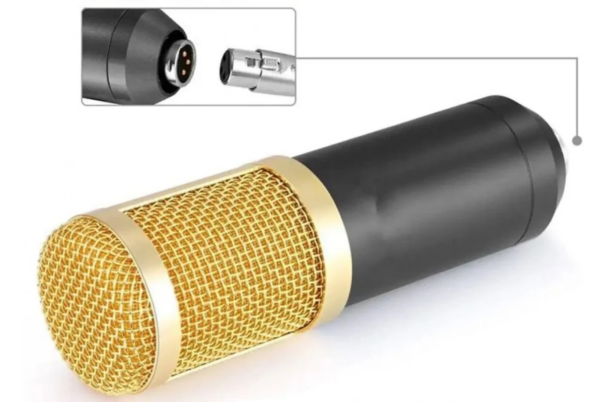 Πυκνωτικό Μικρόφωνο με Βάση Στήριξης και Pop Filter