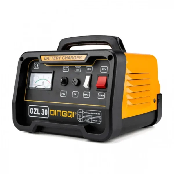 DINGQI Jump Starter 12V & Power Bank 12.000mAh Εκκινητής Μπαταρίας Αυτοκινήτου με Φακό, Κροκοδειλάκια, Καλώδια Φόρτισης, Πυξίδα & Βαλιτσάκι Μεταφοράς