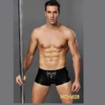 Αντρικό Σέξυ Εσώρουχο με Δαντέλα - Men's Sexy Boxer Leather