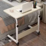 Βοηθητικό Τραπεζάκι με Ρόδες για Καναπέ - Κρεβάτι - Πολυθρόνα - Προσαρμοζόμενο Ύψος - 40x60x70cm