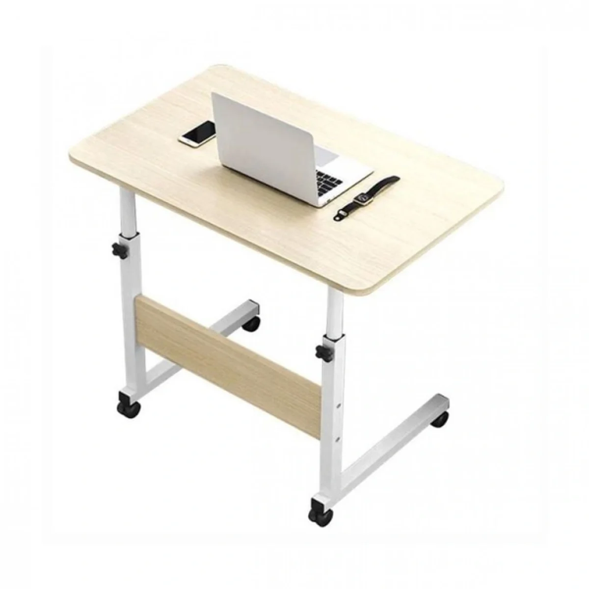 Βοηθητικό Τραπεζάκι με Ρόδες για Καναπέ - Κρεβάτι - Πολυθρόνα - Προσαρμοζόμενο Ύψος - 40x60x70cm