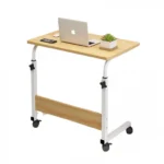 Βοηθητικό Τραπεζάκι με Ρόδες για Καναπέ - Κρεβάτι - Πολυθρόνα - Προσαρμοζόμενο Ύψος - 40x60x70cm