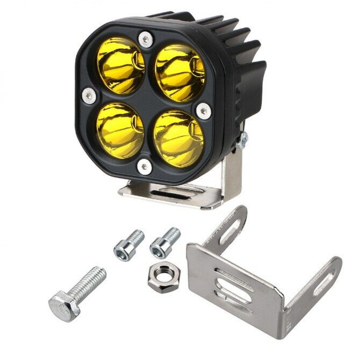 Αδιάβροχος Προβολέας Amber LED Ομίχλης 40W Θερμού Φωτισμού 3500K Αυτοκινήτου, Μηχανής, Jeep, Φορτηγά 12V & 24V 4500 Lumens IP67 Αδιάβροχος Προβολέας Amber LED Ομίχλης 40W Θερμού Φωτισμού 3500K Αυτοκινήτου, Μηχανής, Jeep, Φορτηγά 12V & 24V 4500 Lumens IP67