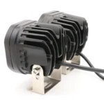 Αδιάβροχος Προβολέας Amber LED Ομίχλης 40W Θερμού Φωτισμού 3500K Αυτοκινήτου, Μηχανής, Jeep, Φορτηγά 12V & 24V 4500 Lumens IP67