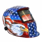 Ηλεκτρονική Μάσκα - Κράνος Ηλεκτροσυγκόλλησης Αυτόματης Σκίασης με Ηλιακό Πάνελ - Μπλε America