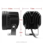 Σετ 2 Αδιάβροχα Προβολάκια LED 9000lm 80W Ψυχρού Λευκού Φωτισμού 6000K Αυτοκινήτου, Μηχανής 12V & 24V IP67 Σετ 2 Κομμάτια & Διακόπτης ON , OFF