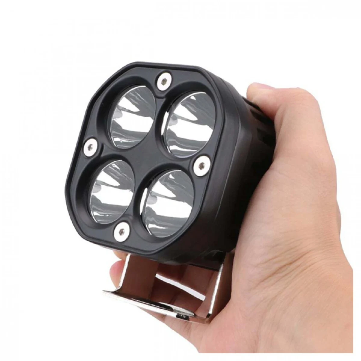 Σετ 2 Αδιάβροχα Προβολάκια LED 9000lm 80W Ψυχρού Λευκού Φωτισμού 6000K Αυτοκινήτου, Μηχανής 12V & 24V IP67 Σετ 2 Κομμάτια & Διακόπτης ON , OFF