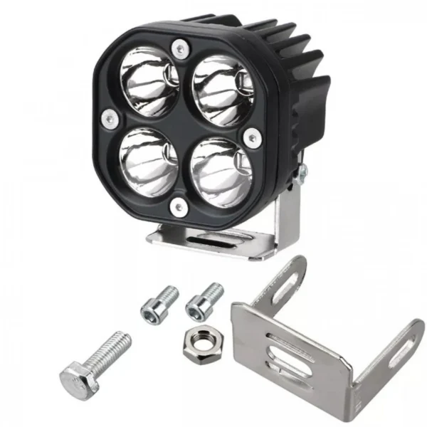 Αδιάβροχος Προβολέας LED 40W Ψυχρού Λευκού Φωτισμού 6000K Αυτοκινήτου, Μηχανής, Jeep SUV, Φορτηγά 12V & 24V 4500 Lumens IP67