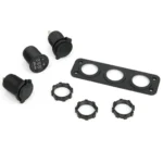 Σετ Αδιάβροχο 3 σε 1 Πάνελ Οργάνων Φόρτισης - Ψηφιακό Βολτόμετρο & Αντάπτορας Αναπτήρα με 2 Θύρες USB Γρήγορης Φόρτισης