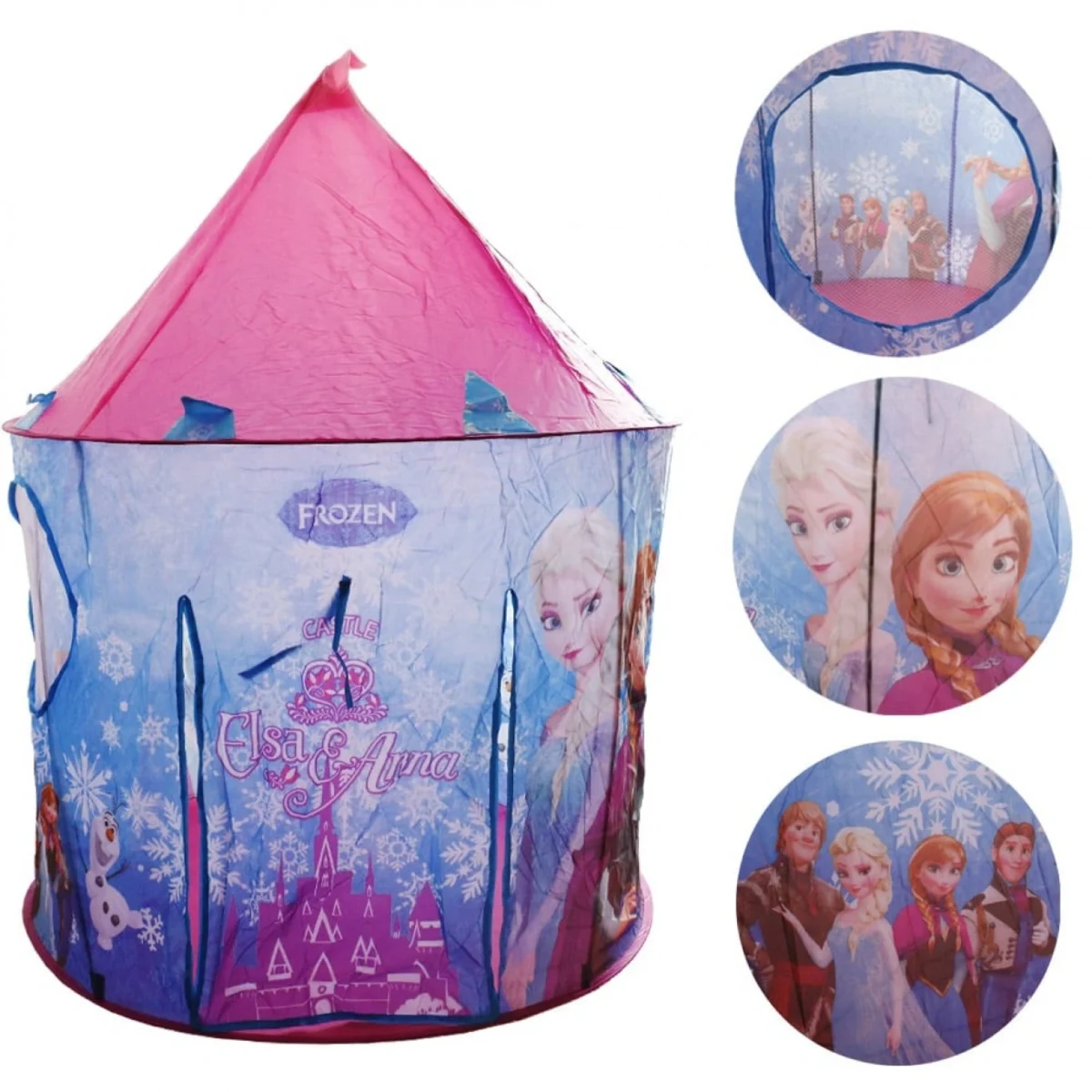 Παιδική Σκηνή Κάστρο για Παιχνίδι με Ουράνια Τόξα & Μονόκερους 122x122x107cm έως 3 Παιδιά